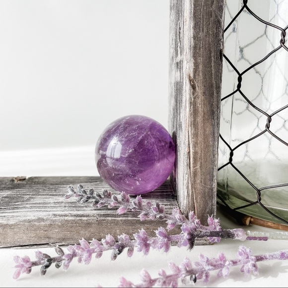 Amethyst 42 mm Sphere Orb Display - Picture 1 of 6